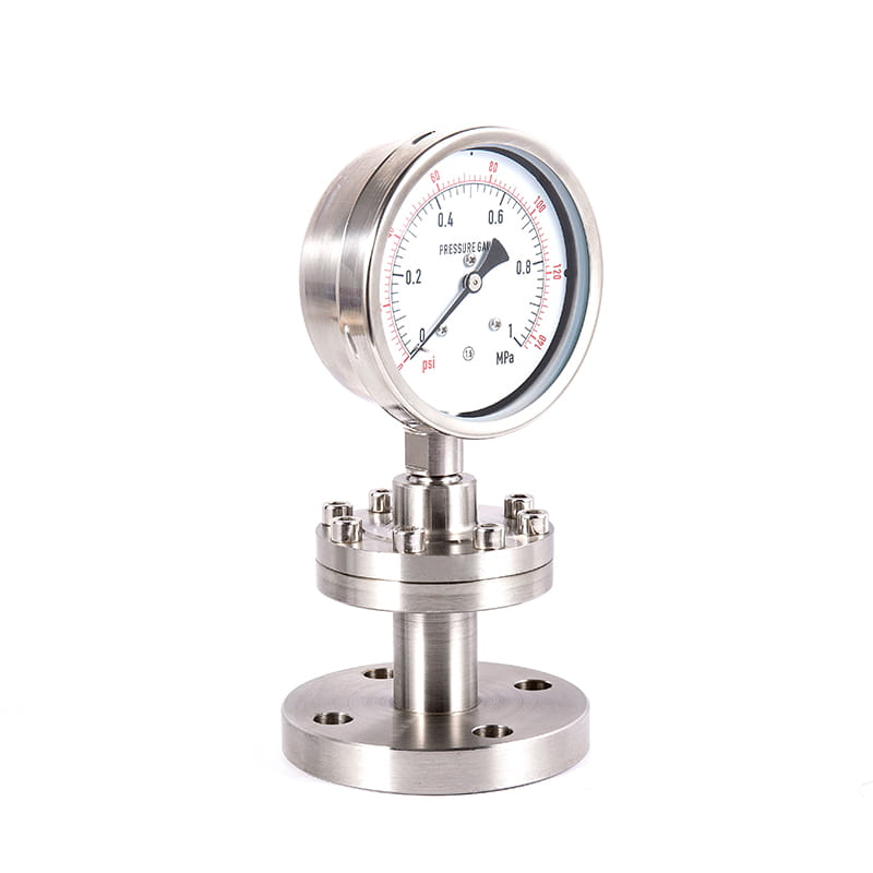 ชุด Y-M ทั้งหมดสแตนเลสสตีลสุขาภิบาลเกจวัดความดันไดอะ ชุด Y-M ทั้งหมดสแตนเลสสตีลสุขาภิบาลเกจวัดความดันไดอะ